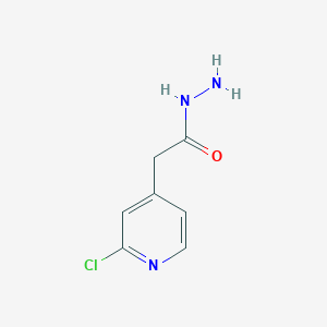molecular formula C7H8ClN3O B8378556 (2-Chloro-pyridin-4-yl)-acetic acid hydrazide 