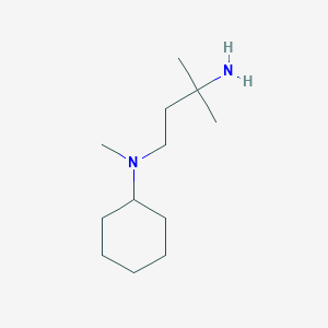 molecular formula C12H26N2 B8378577 n1-Cyclohexyl-n1,3-dimethylbutane-1,3-diamine 