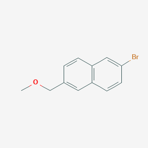 molecular formula C12H11BrO B8378626 2-Bromo-6-methoxymethylnaphtalene 