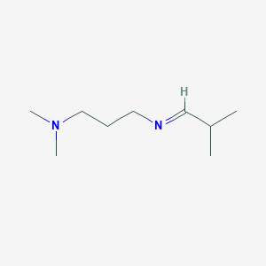 molecular formula C9H20N2 B8378645 N,N-Dimethyl-3-[(E)-(2-methylpropylidene)amino]propan-1-amine CAS No. 71326-11-9