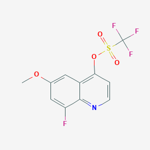 8-Fluoro-6-methoxyquinolin-4-yl trifluoromethanesulfonate