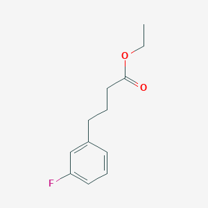 molecular formula C12H15FO2 B8378664 4-(3-Fluorophenyl)butyric acid ethyl ester 