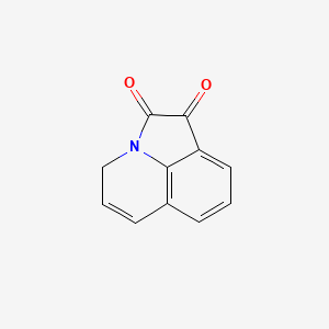 molecular formula C11H7NO2 B8378683 4H-Pyrrolo[3,2,1-ij]quinoline-1,2-dione 