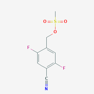4-Cyano-2,5-difluorobenzyl methanesulfonate