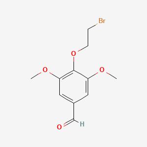 molecular formula C11H13BrO4 B8378703 4-(2-Bromoethoxy)-3,5-dimethoxybenzaldehyde 