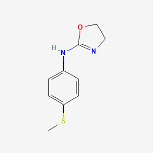 molecular formula C10H12N2OS B8378720 2-(4-Methylthiophenylimino) oxazolidine 