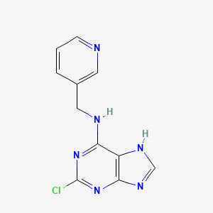 (2-Chloro-9H-purin-6-yl)-pyridin-3-ylmethyl-amine