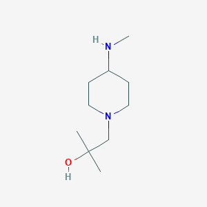 molecular formula C10H22N2O B8378768 2-Methyl-1-(4-methylamino-piperidin-1-yl)-propan-2-ol 