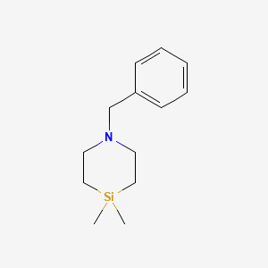 molecular formula C13H21NSi B8378843 1-Benzyl-4,4-dimethyl-1,4-azasilinane 