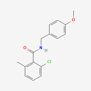 molecular formula C16H16ClNO2 B8378855 N-(4-methoxybenzyl)-2-chloro-6-methylbenzamide 
