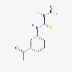 molecular formula C10H13N3OS B8378877 2-Methyl-4-(3-methylcarbonylphenyl)-3-thiosemicarbazide 