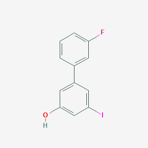 molecular formula C12H8FIO B8378891 3'-Fluoro-5-iodo-biphenyl-3-ol 