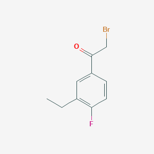 molecular formula C10H10BrFO B8378897 2-Bromo-1-(3-ethyl-4-fluoro-phenyl)-ethanone 
