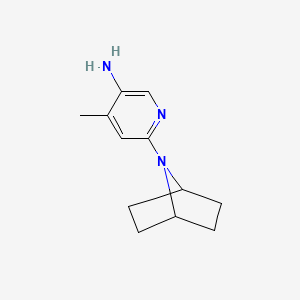molecular formula C12H17N3 B8378905 6-(7-Azabicyclo[2.2.1]heptan-7-yl)-4-methylpyridin-3-amine 