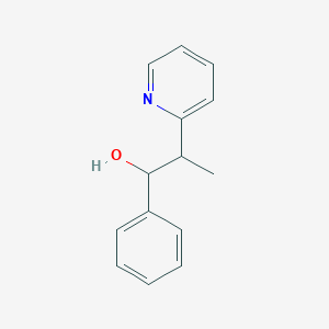 molecular formula C14H15NO B8378960 1-Phenyl-2-(pyridin-2-yl)propan-1-ol 