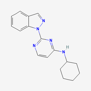 Cyclohexyl-(2-indazol-1-yl-pyrimidin-4-yl)-amine