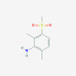 molecular formula C9H13NO2S B083790 2,6-二甲基-3-(甲磺酰基)苯胺 CAS No. 10311-40-7