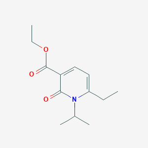 molecular formula C13H19NO3 B8379007 Ethyl 6-Ethyl-1-Isopropyl-2-oxo-1,2-Dihydropyridine-3-Carboxylate 