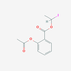 molecular formula C11H11IO4 B8379041 1-Iodoethyl 2-acetoxybenzoate 