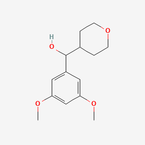 (3,5-Dimethoxyphenyl) (tetrahydropyran-4-yl)methanol
