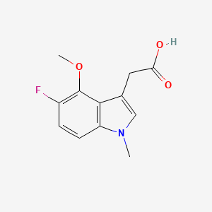 2-(5-fluoro-4-methoxy-1-methyl-1H-indol-3-yl)acetic acid