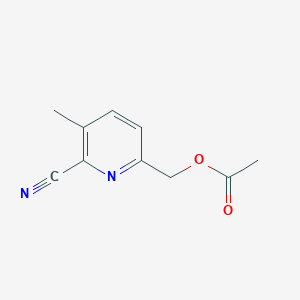 (6-Cyano-5-methyl-2-pyridinyl)methyl acetate