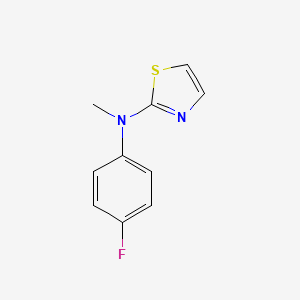 molecular formula C10H9FN2S B8379102 N-(4-Fluorophenyl)-N-methylthiazol-2-amine 
