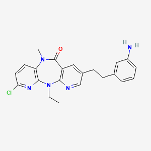 13-[2-(3-Aminophenyl)ethyl]-5-chloro-2-ethyl-9-methyl-2,4,9,15-tetraazatricyclo[9.4.0.0^{3,8}]pentadeca-1(15),3(8),4,6,11,13-hexaen-10-one