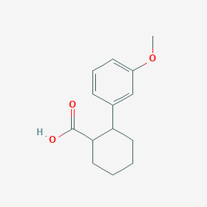 molecular formula C14H18O3 B8379118 2-(3-Methoxy-phenyl)-cyclohexane carboxylic acid 