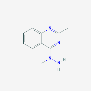 molecular formula C10H12N4 B8379132 N-Methyl-N-(2-methyl-quinazolin-4-yl)-hydrazine 