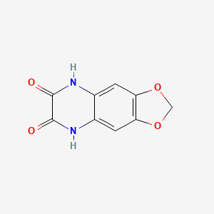 molecular formula C9H6N2O4 B8379140 5,8-Dihydro-[1,3]dioxolo[4,5-g]quinoxaline-6,7-dione 