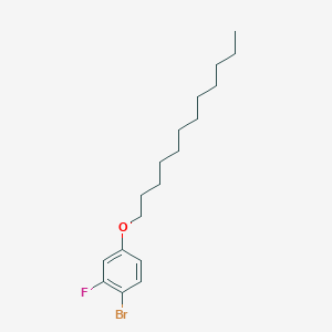 molecular formula C18H28BrFO B8379141 1-Bromo-4-dodecyloxy-2-fluorobenzene 