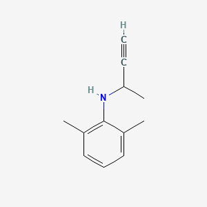 molecular formula C12H15N B8379159 N-(1-methyl-2-propynyl)-2,6-xylidine 
