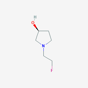 molecular formula C6H12FNO B8379185 (3S)-1-(2-fluoroethyl)-3-hydroxypyrrolidine CAS No. 864758-09-8