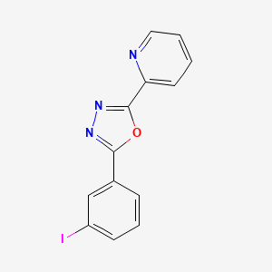 molecular formula C13H8IN3O B8379203 2-(2-Pyridyl)-5-(3-iodophenyl)-1,3,4-oxadiazole 