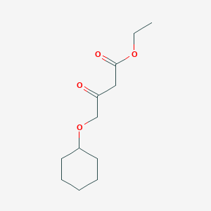 molecular formula C12H20O4 B8379219 Ethyl 4-cyclohexyloxy-acetoacetate CAS No. 126930-22-1