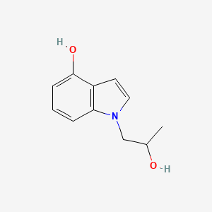 molecular formula C11H13NO2 B8379232 4-hydroxy-1-N-(beta-hydroxypropyl)indole 