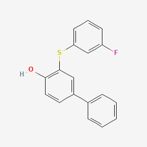 3-(3-Fluoro-phenylsulfanyl)-biphenyl-4-ol