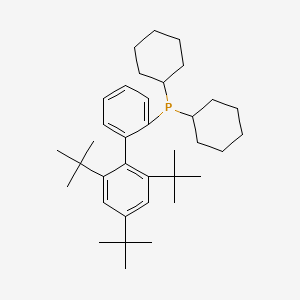 molecular formula C36H55P B8379288 2-(Dicyclohexylphosphino)-2',4',6'-tri-tert-butyl-1,1'-biphenyl 