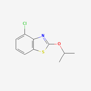 molecular formula C10H10ClNOS B8379317 2-Isopropoxy-4-chlorobenzothiazole 