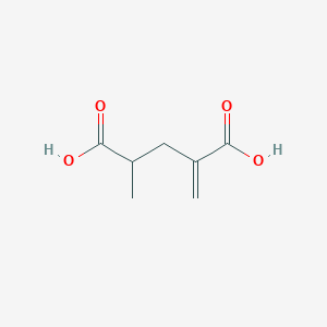 molecular formula C7H10O4 B8379340 2-Methylene-4-methylglutaric acid CAS No. 3290-56-0