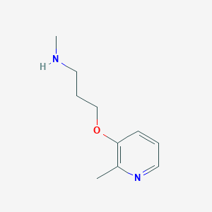 molecular formula C10H16N2O B8379360 Methyl(3-(2-methyl(3-pyridyloxy))propyl)amine 