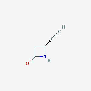 molecular formula C5H5NO B8379378 4(s)-Ethynyl-2-azetidinone 