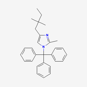 molecular formula C29H32N2 B8379418 4-(2,2-dimethylbutyl)-2-methyl-1-trityl-1H-imidazole 