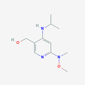 molecular formula C11H19N3O2 B8379432 (4-(Isopropylamino)-6-(methoxy(methyl)amino)pyridine-3-yl)methanol 