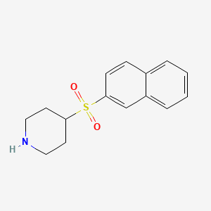 molecular formula C15H17NO2S B8379494 4-(2-Naphthylsulfonyl)piperidine 