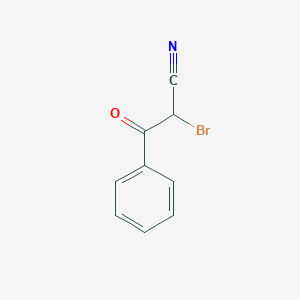 molecular formula C9H6BrNO B8379506 alpha-Bromo-beta-oxobenzenepropanenitrile 