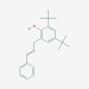 molecular formula C23H30O B8379526 4,6-Di-t-butyl-2-cinnamylphenol 