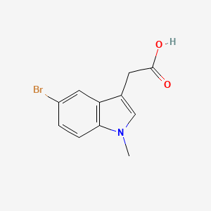 5-Bromo-1-methyl-3-indolylacetic acid