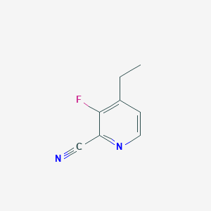 molecular formula C8H7FN2 B8379627 4-Ethyl-3-fluoro-2-pyridinecarbonitrile 